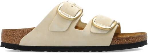 Birkenstock Arizona Big Buckle Slides Beige Dames
