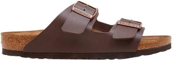 Birkenstock Platte sandalen Arizona Birko-Flor Narrow Dark Brown