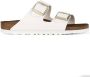 Birkenstock Arizona Grote Gesp Patent Witte Slippers Birko Flor Patent Streetwear - Thumbnail 132