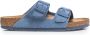 Birkenstock Arizona Blauwe Lederen Sandalen Blue - Thumbnail 1