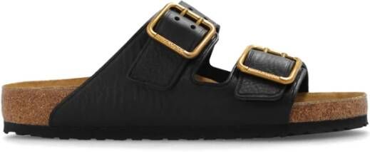 Birkenstock Arizona Bold Gap Slides Black Heren