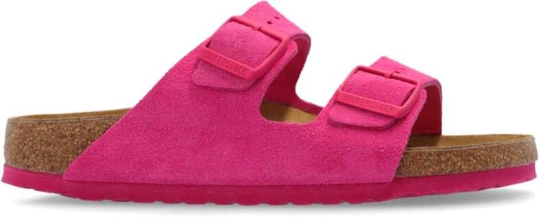 BIRKENSTOCK Slippers Dames Arizona Dames Maat: 38 Materiaal: Suède Kleur: Roze - Foto 3