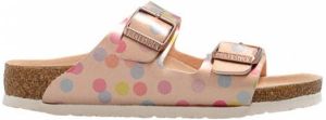 Birkenstock Kid's Arizona BF Metallic Dots Sandalen Schmal beige