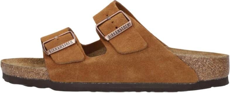 BIRKENSTOCK Slippers Dames Arizona Dames Maat: 43 Materiaal: Suède Kleur: Cognac - Foto 6
