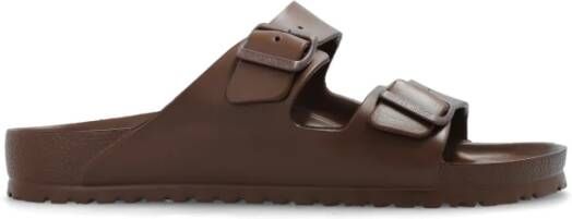 Birkenstock Chocoladebruine Dubbele Band Sandalen Brown Unisex