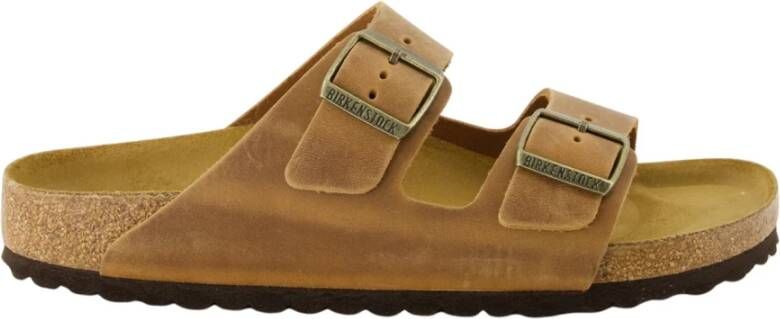 Birkenstock Arizona Natural Leather Oiled Narrow Fit Cognac - Foto 4