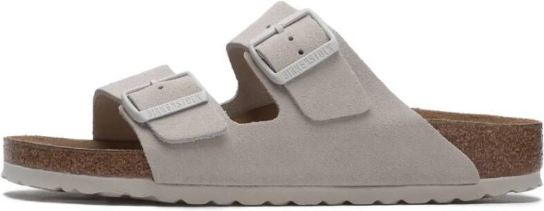 BIRKENSTOCK Slippers Dames Arizona Dames Maat: 41 Materiaal: Suède Kleur: Wit - Foto 9
