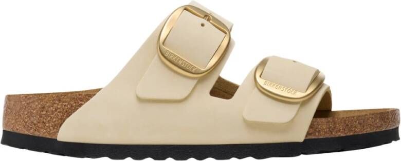 Birkenstock Arizona Nubuck Sandalen Beige Dames