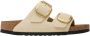 Birkenstock Arizona Nubuck Sandalen Beige Dames - Thumbnail 1