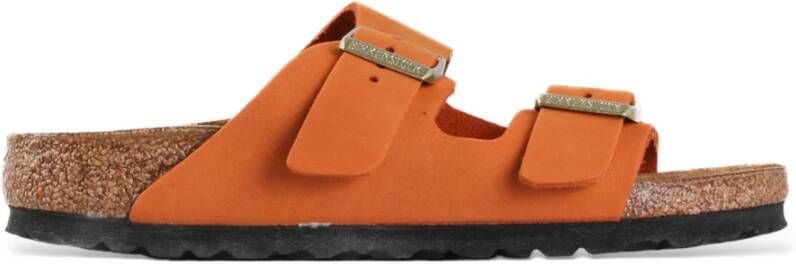Birkenstock Arizona Oranje Nubuck Sandalen Orange Dames