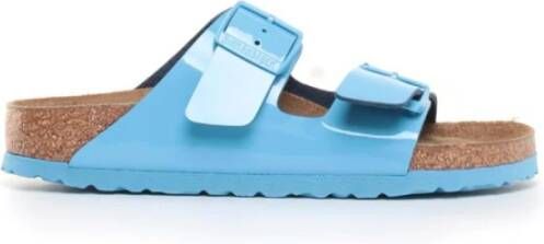 Birkenstock Arizona Patent Sandalen Blue Dames