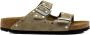 Birkenstock Arizona Rivet Border Sliders Beige Dames - Thumbnail 1