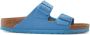 Birkenstock Vegan Arizona Rivet Logo Slippers Blue Dames - Thumbnail 1