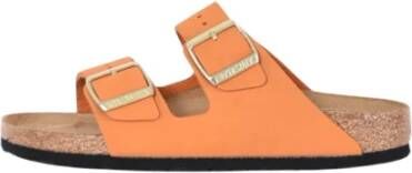 BIRKENSTOCK Arizona | Burnt Orange Nar Oranje Nubuck Platte sandalen Unisex - Foto 12