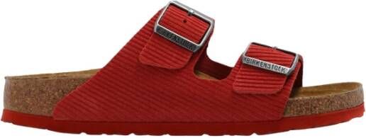 Birkenstock Arizona Vl Corduroy Sandalen Schoenen sienna red maat