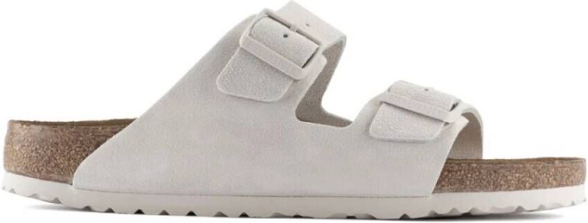 Birkenstock Arizona SFB Regular Antique White Sandalen Grijs Heren