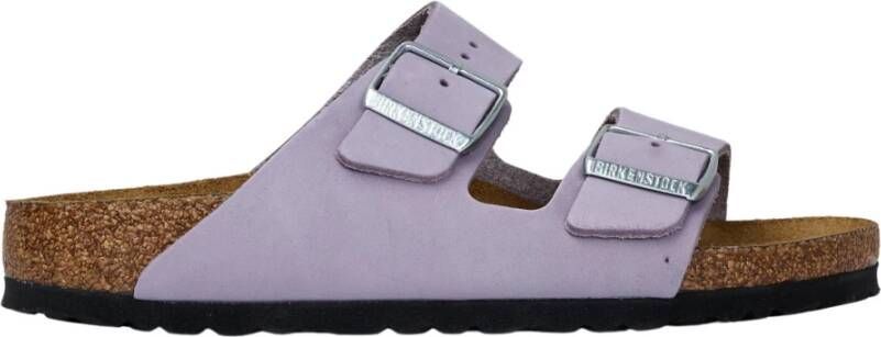 Birkenstock Comfortabele en stijlvolle paarse fog nubuck sliders Grijs Heren - Foto 8