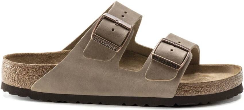 Birkenstock Arizona Soft Footbed Oiled Leather Sandalen Brown Dames