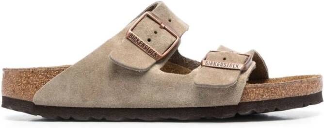 Birkenstock Arizona Suède Sandalen Beige Dames