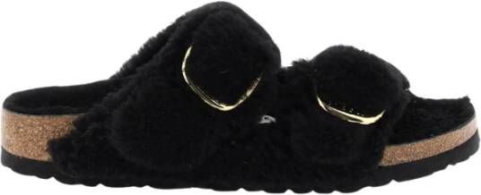 Birkenstock Arizona Teddy Bont Big Buckle Muiltjes Black Dames - Foto 2