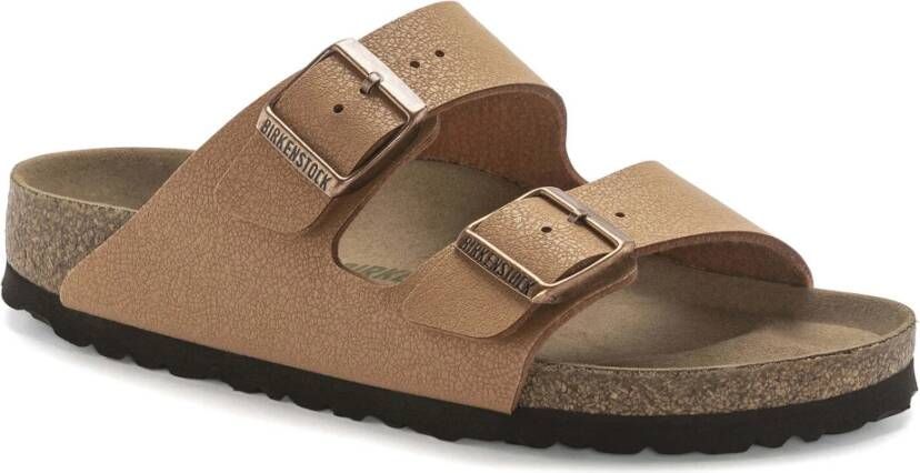 Birkenstock Arizona Vegan Birko-Flor Nubuck Sandalen Brown Dames - Foto 3