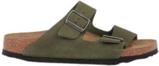 Birkenstock Arizona VL Platte Sandalen Groen Heren