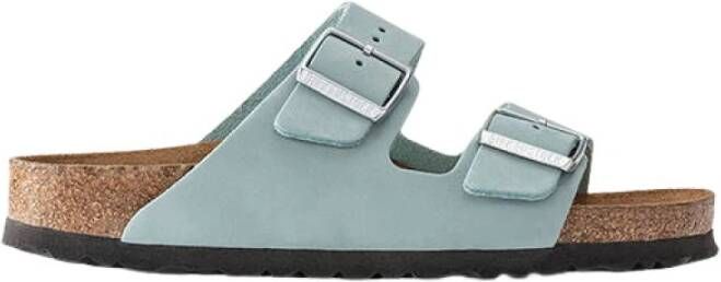 Birkenstock Arizona Dames Slippers Faded Aqua Narrow fit | Aqua | Nubuck - Foto 4