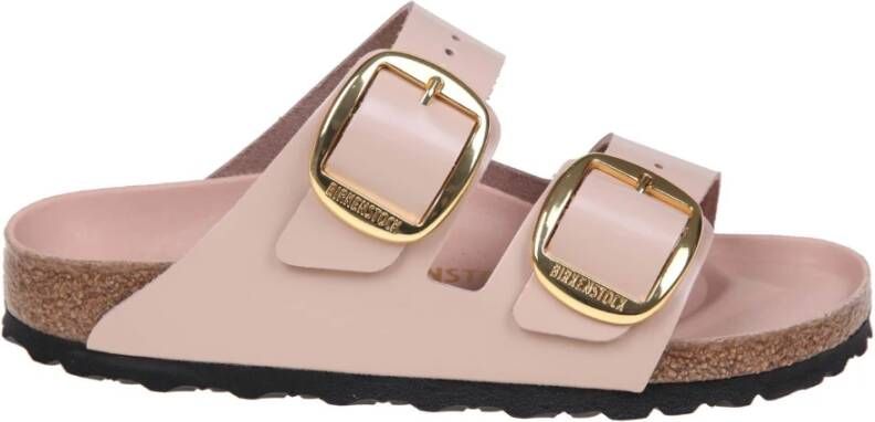 Birkenstock Beige Leren Sandaal Beige Dames