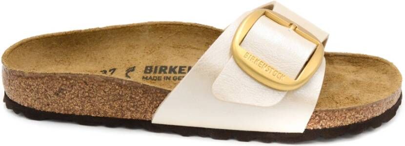 BIRKENSTOCK Slippers Dames Madrid Big Buckle Dames Maat: 40 Materiaal: Leer Kleur: Wit - Foto 13
