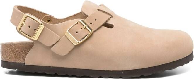 Birkenstock Beige Sandalen met Verstelbare Hielband