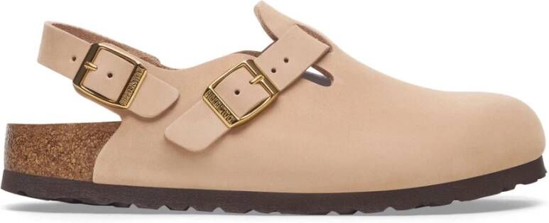 Birkenstock Beige Sandalen met Verstelbare Hielband