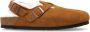 Birkenstock Bruine Suède Sandalen met Shearling Voering Brown Unisex - Thumbnail 1