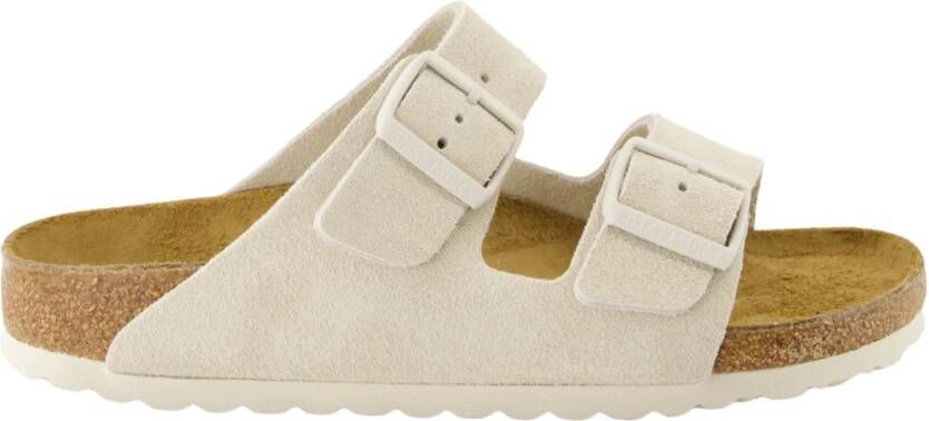 BIRKENSTOCK Slippers Dames Arizona Dames Maat: 41 Materiaal: Suède Kleur: Wit - Foto 5