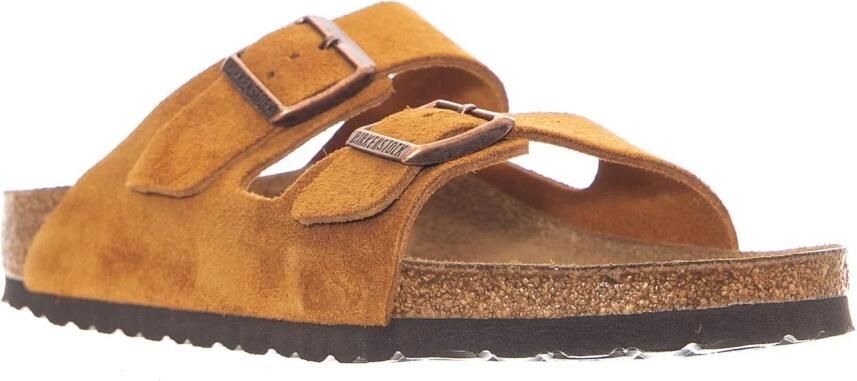 BIRKENSTOCK Slippers Arizona Suède Cognac