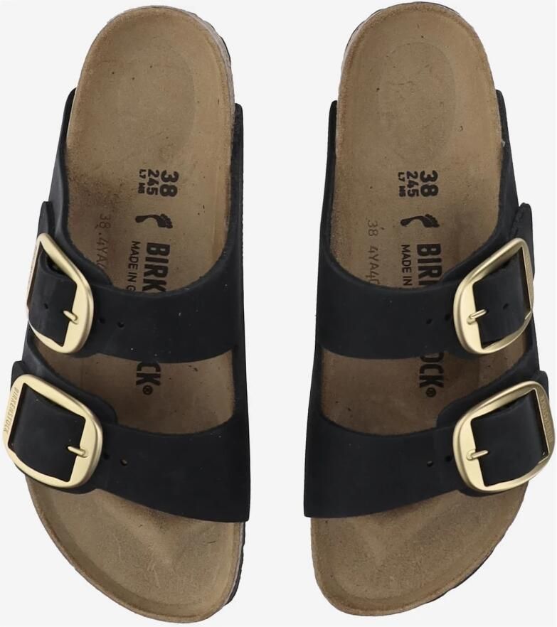 Birkenstock Sandales ouvertes en cuir verni avec semelle en liège Black Dames - Foto 9