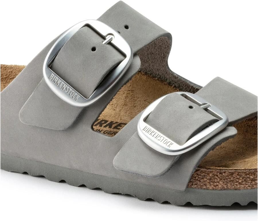 Birkenstock Arizona Dames Slippers Dove Gray Narrow fit | Grijs | Nubuck - Foto 3
