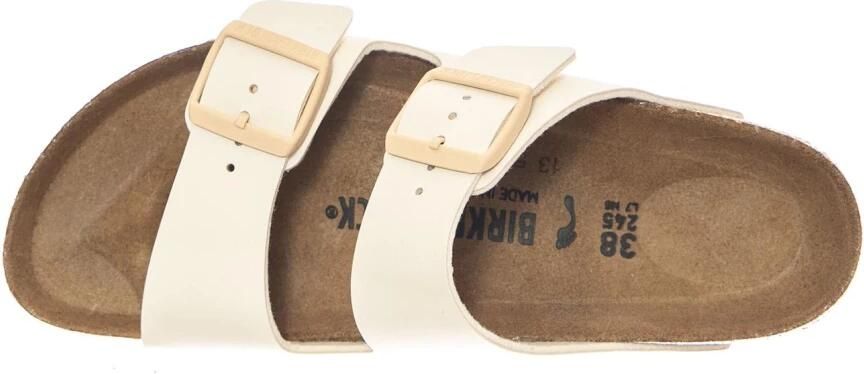 Birkenstock Arizona Birko-Flor Eggshell Smal Voetbed Dames Slipper - Foto 6