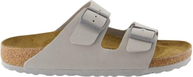 Birkenstock Antiek Wit Suède Leren Sliders White - Foto 7