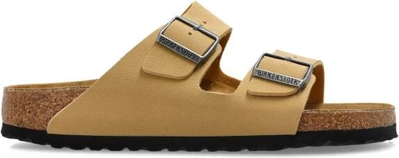 Birkenstock Arizona Birko-flor Nubuck Sandalen Bruin