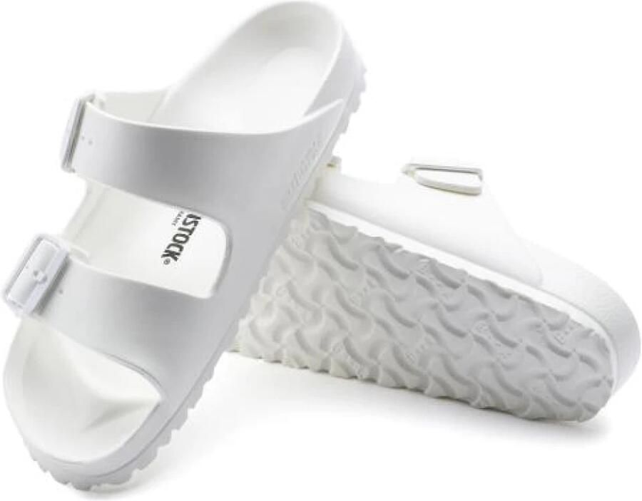 Birkenstock Witte Rubberen Slipper Dubbele Gespsluiting White - Foto 8