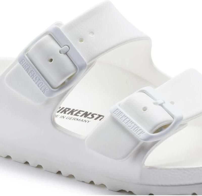 Birkenstock Witte Rubberen Slipper Dubbele Gespsluiting White - Foto 6