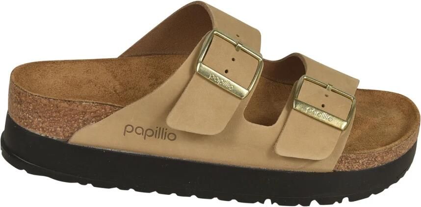 Birkenstock Arizona Flex Platform Nubuck Leer