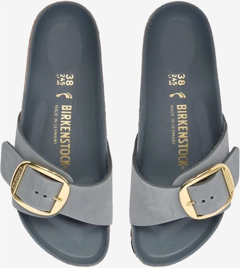Birkenstock Madrid Big Buckle narrow 1032090 basalt g lichtblauw - Foto 4