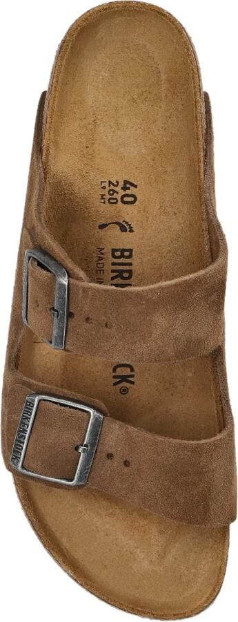 Birkenstock Narrow Arizona Suede Leather Faded Khaki - Foto 19