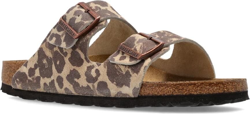 Birkenstock Suede Slippers en Sandalen Dames Bruin Suède