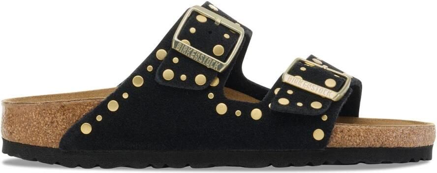 BIRKENSTOCK Muiltjes ' Ciabatta Arizona' zwart gemêleerd