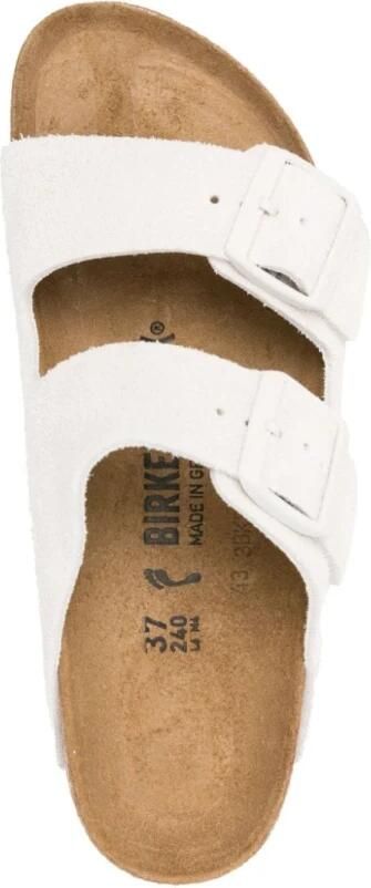 BIRKENSTOCK Slippers Dames Arizona Dames Maat: 41 Materiaal: Suède Kleur: Wit - Foto 6