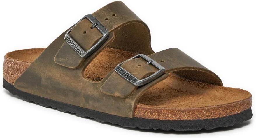 BIRKENSTOCK Slippers Arizona Leer Groen
