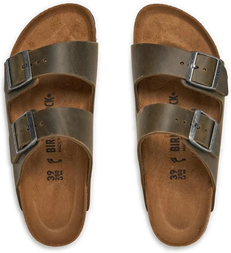 BIRKENSTOCK Slippers Arizona Leer Groen - Foto 8