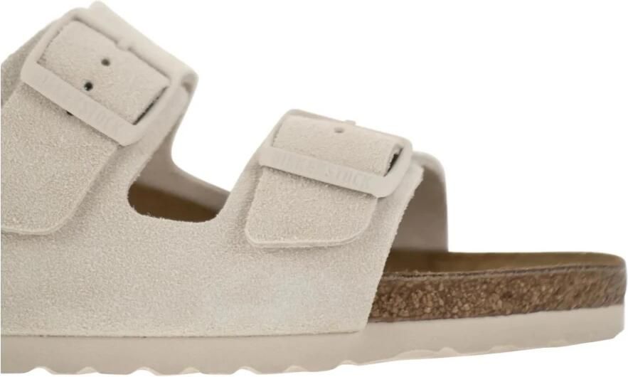 BIRKENSTOCK Slippers Arizona Suède Wit - Foto 8